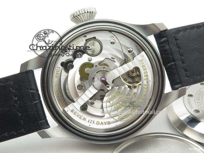 MIROTIME 0717 Timeless Big Pilot Real PR IW500901 ZF 1:1 Best Edition On Black Leather Strap A 7340